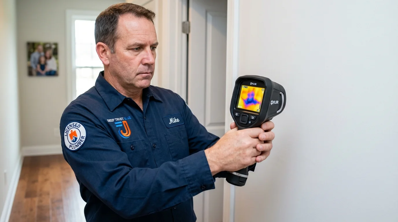 Thermal imaging leak detection by Johns Plumbing LLC in Morrilton
